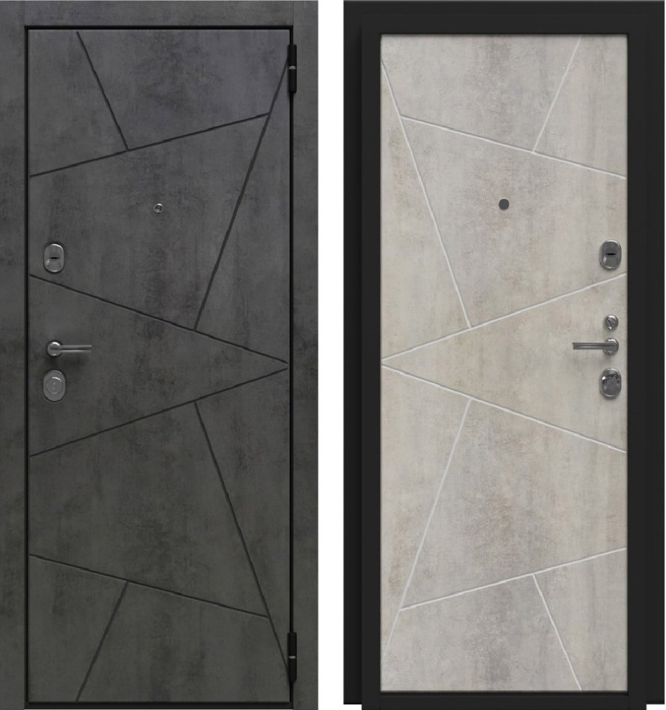 Входная дверь металлическая лофт Securemme (камень темно-серый)