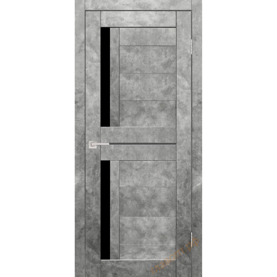 Межкомнатная дверь бетон графит geo