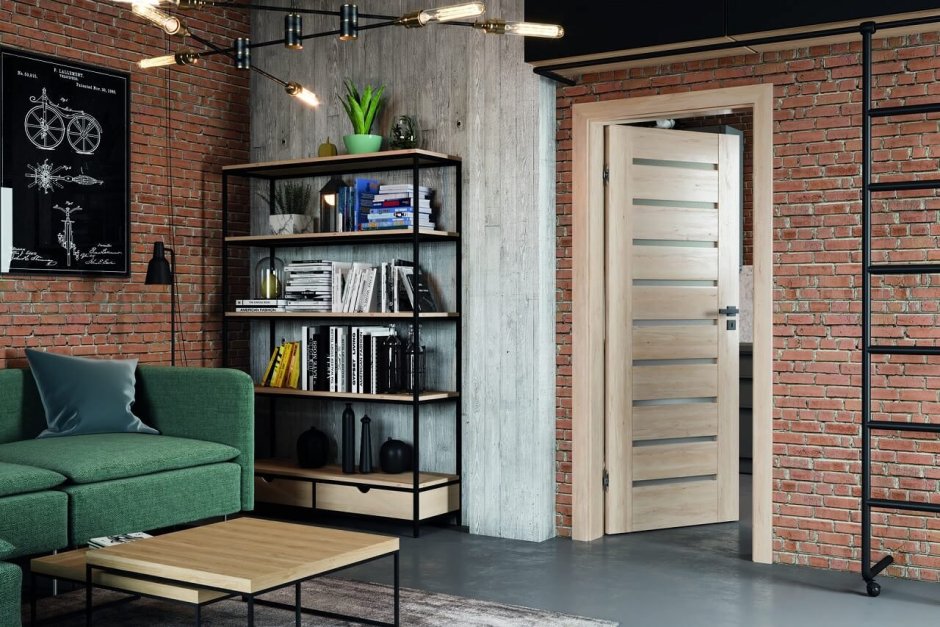Межкомнатные двери в стиле лофт