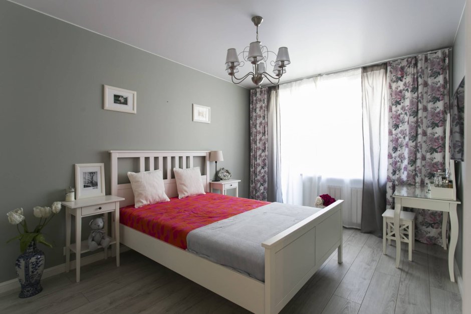 Серые обои в интерьере