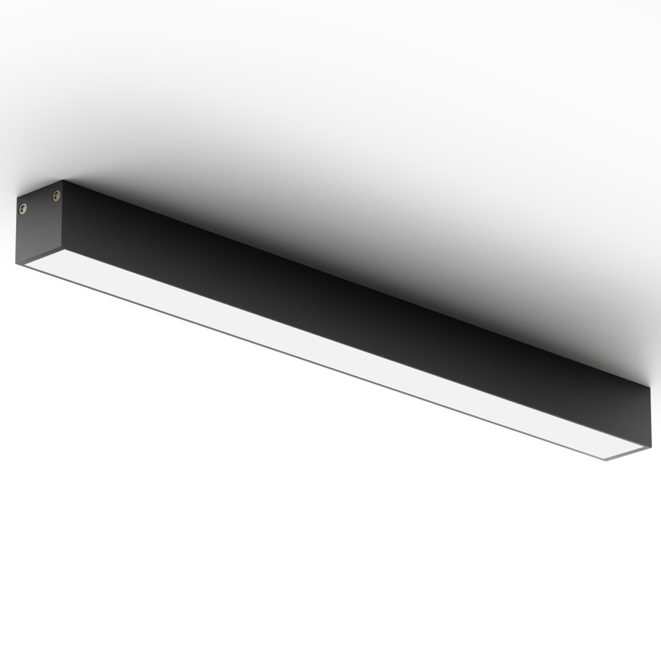Светильник линейный накладной Liner s 50w 4000k 1200x34x58mm, ip40 220v черный