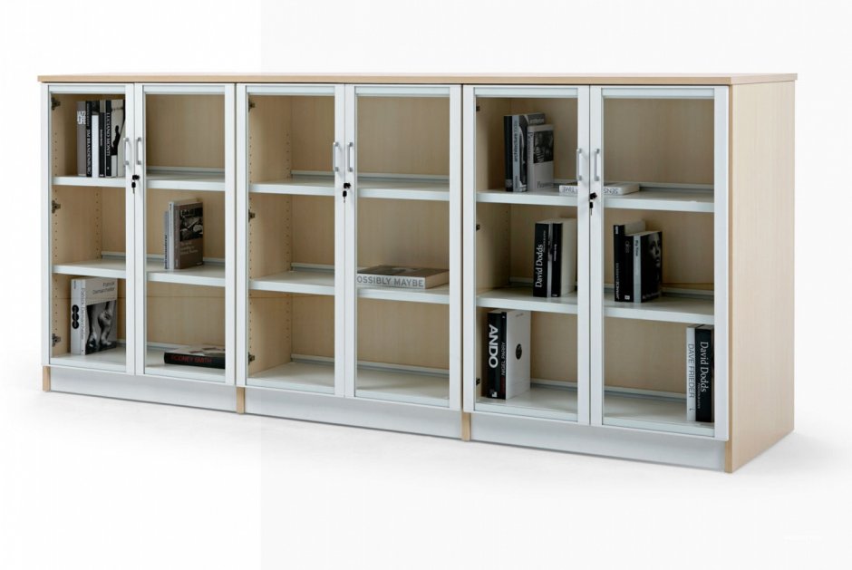 Низкий книжный шкаф