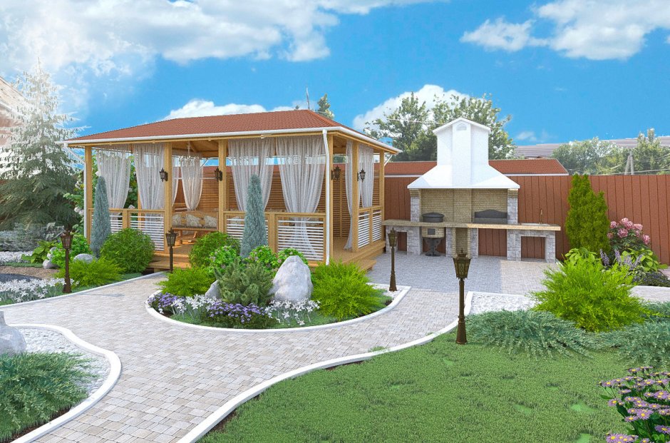 Ландшафт двора