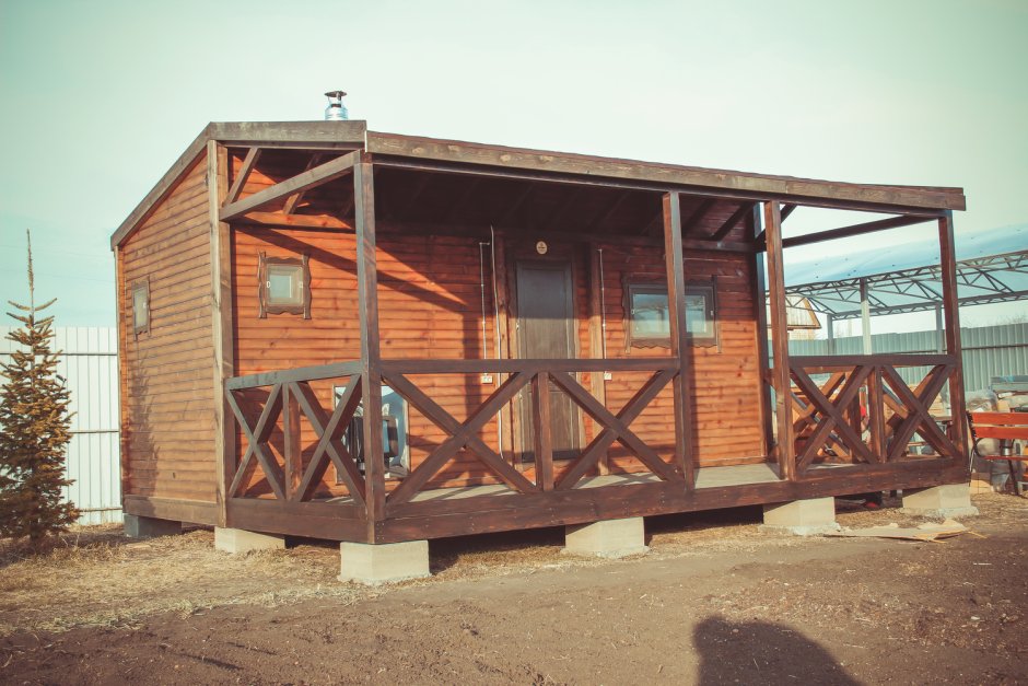 Баня с террасой