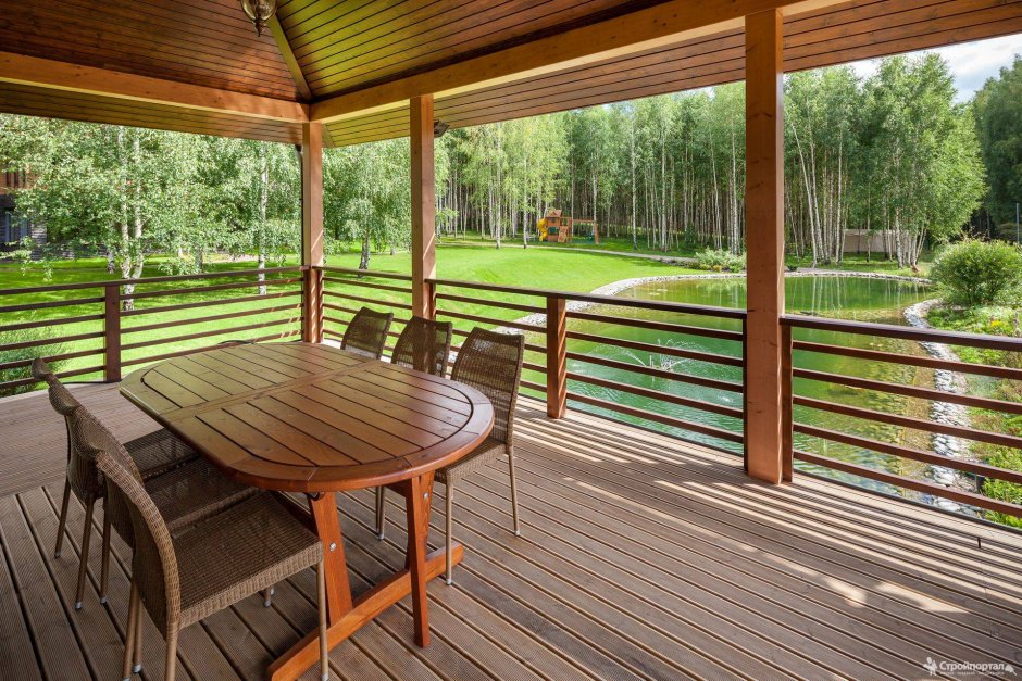 Баня с террасой