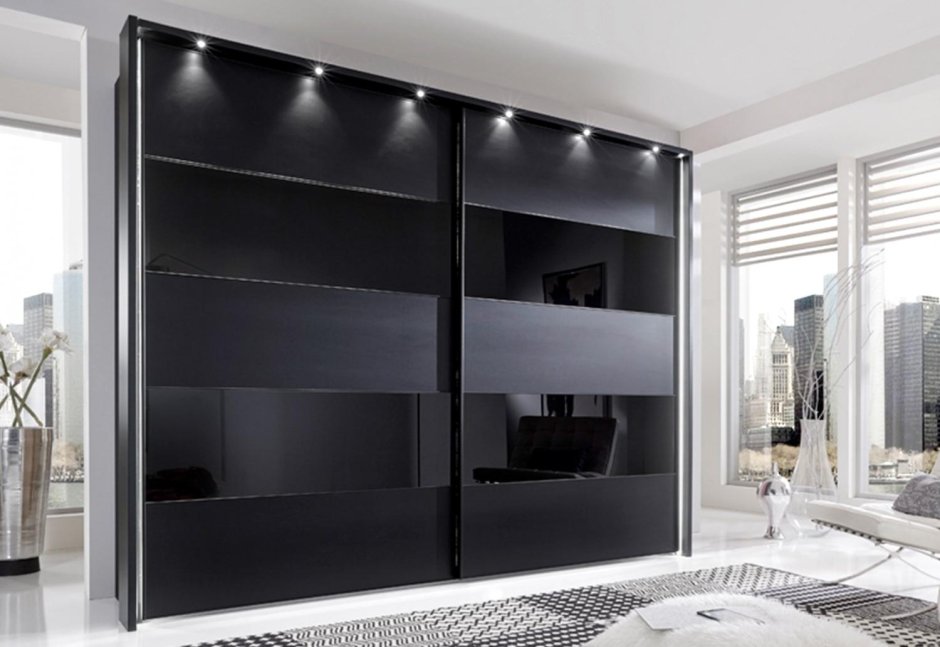 Шкаф купе черный