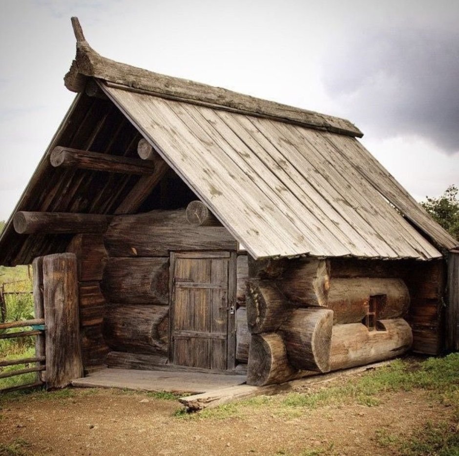 Изба сруб древней Руси