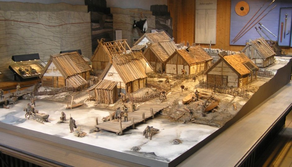 Диорамы деревни викингов