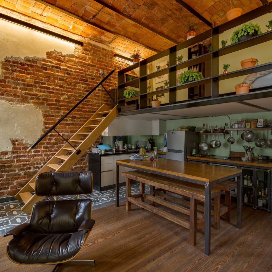 Дача в стиле лофт