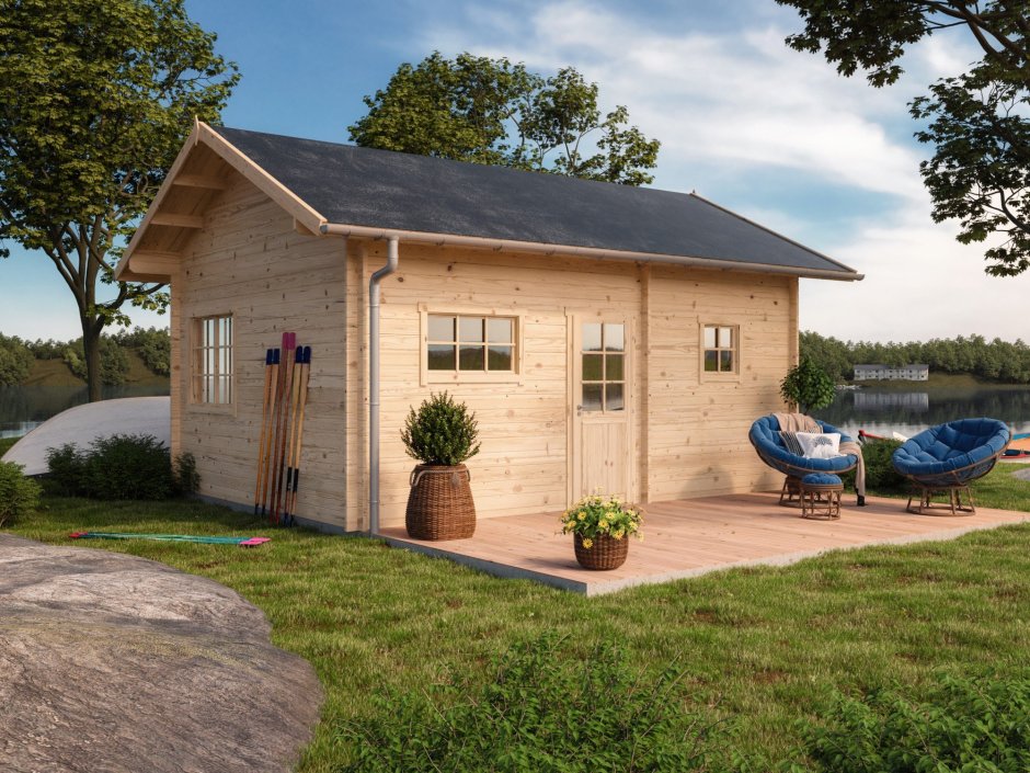 Садовый домик в стиле лофт