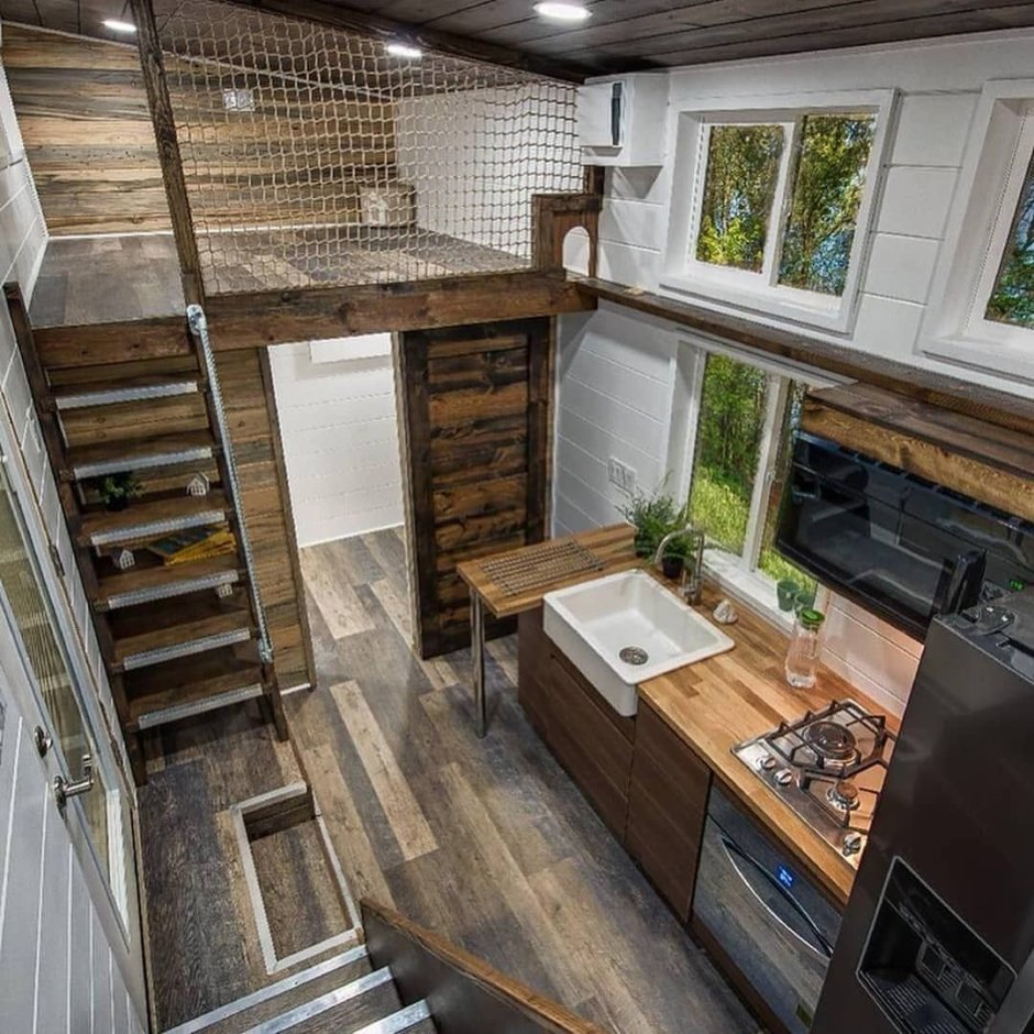 Маленький дачный домик в стиле лофт