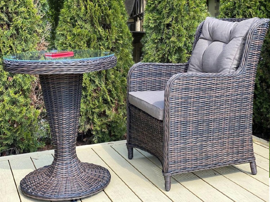 Комплект кофейный 210025 из ротанга