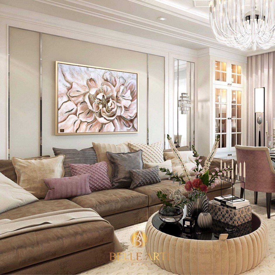 Гостиная в неоклассическом стиле