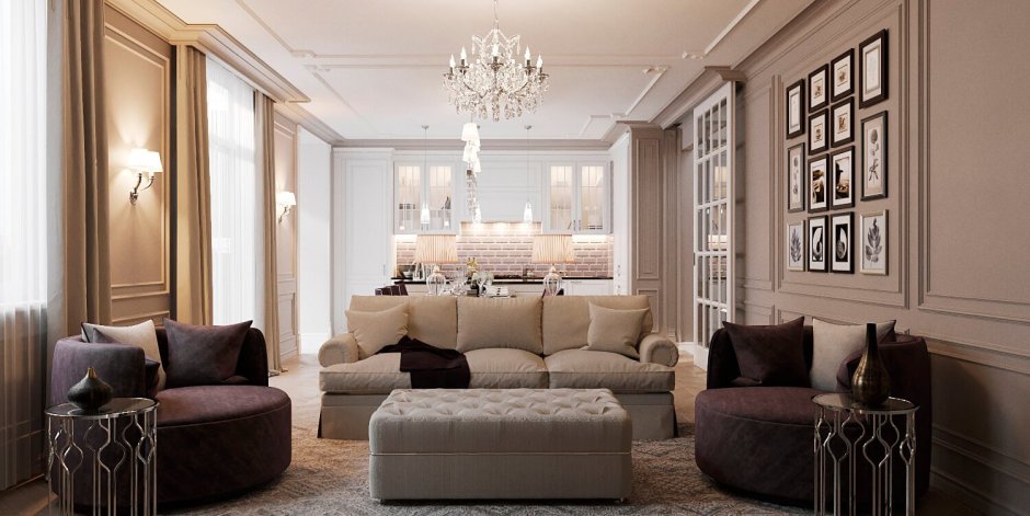 Гостиная Неоклассика 2022