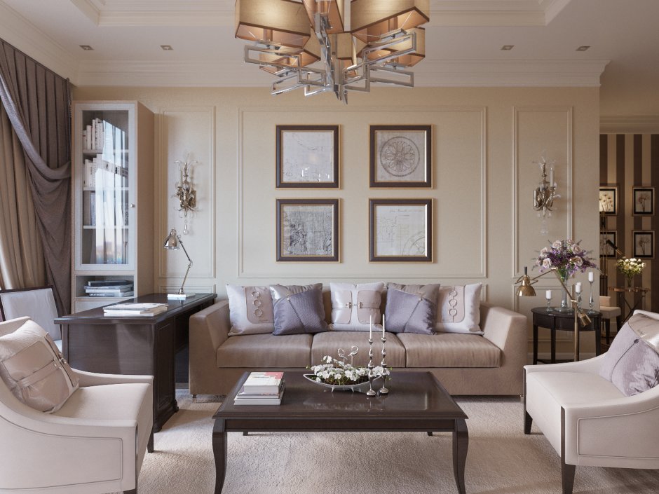 Гостиная в стиле Неоклассика