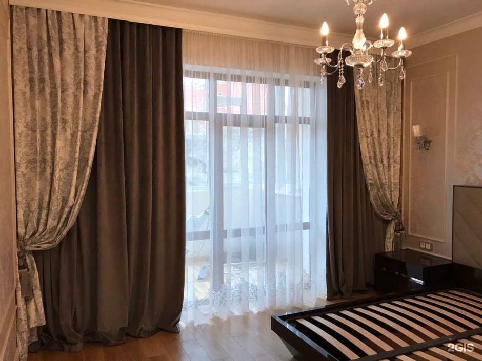 Шторы для потолочного карниза в гостиную