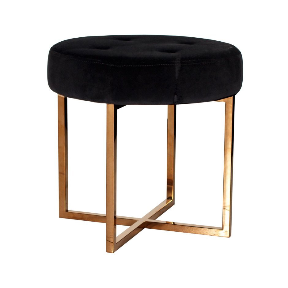 Пуфик на металлическом каркасе