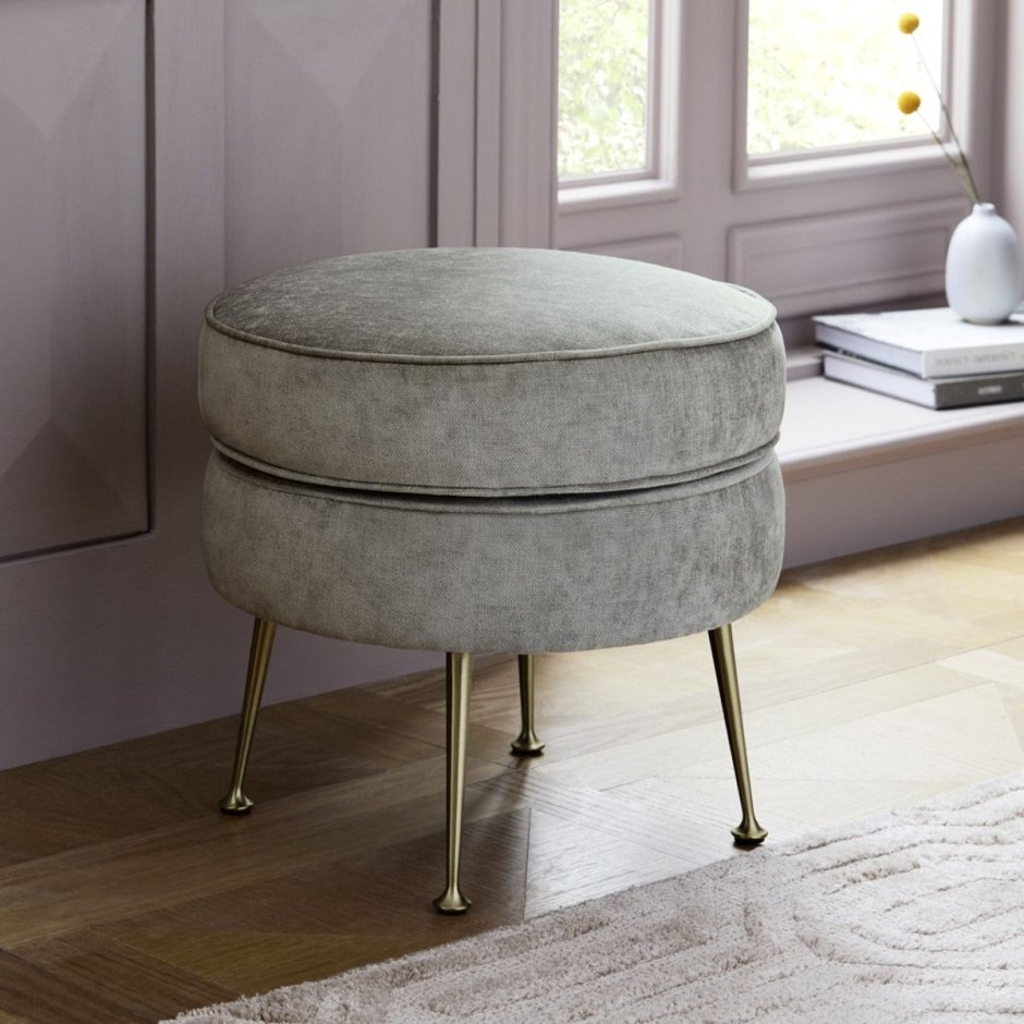 Пуф Pietro Mid Century Round Ottoman