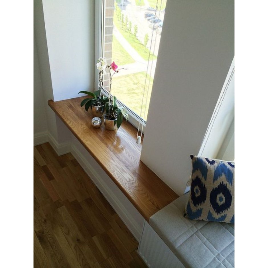 Подоконник из массива дерева