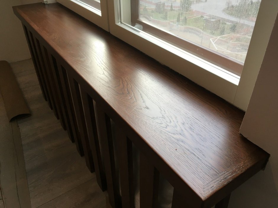 Подоконник дубовый цельноламельный