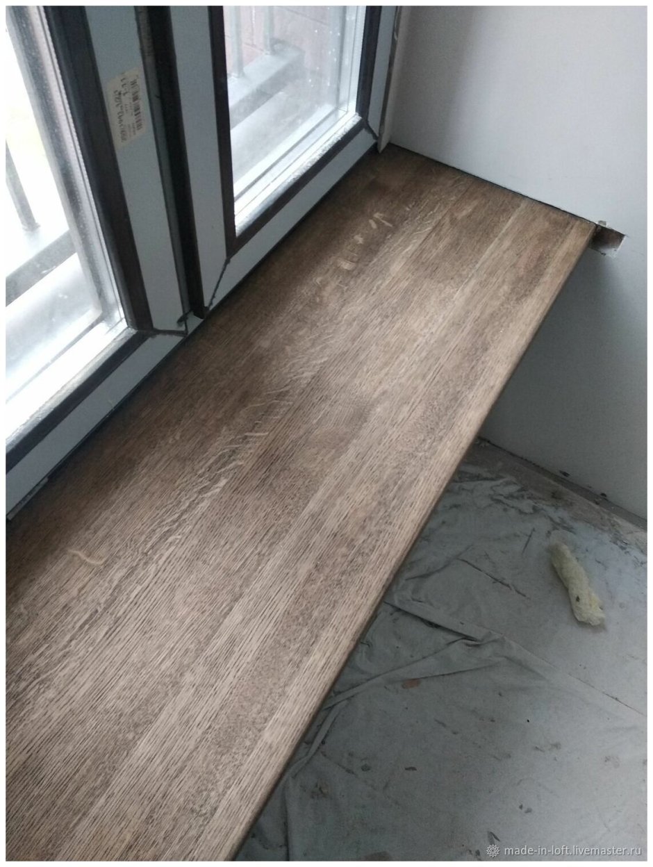 Ясень цельноламельный подоконник