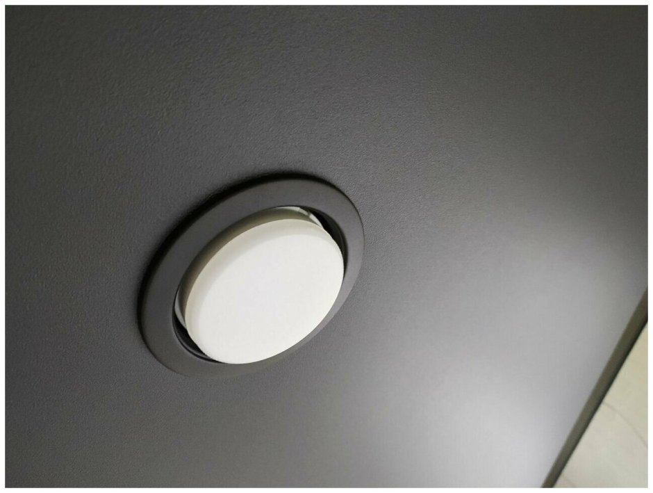 Светильник Экола gx53 черный матовый