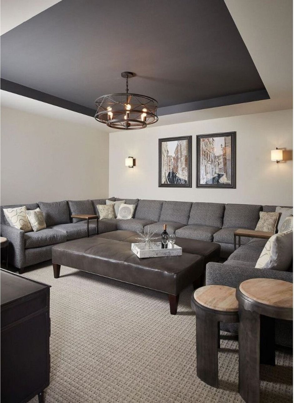 Чёрный матовый патолок