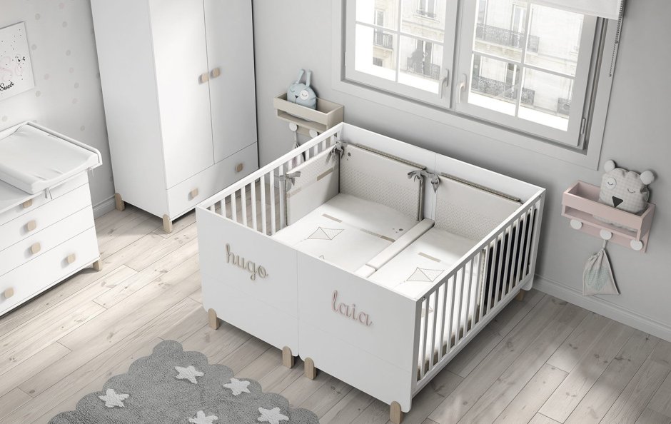 Детские кроватки для двойни