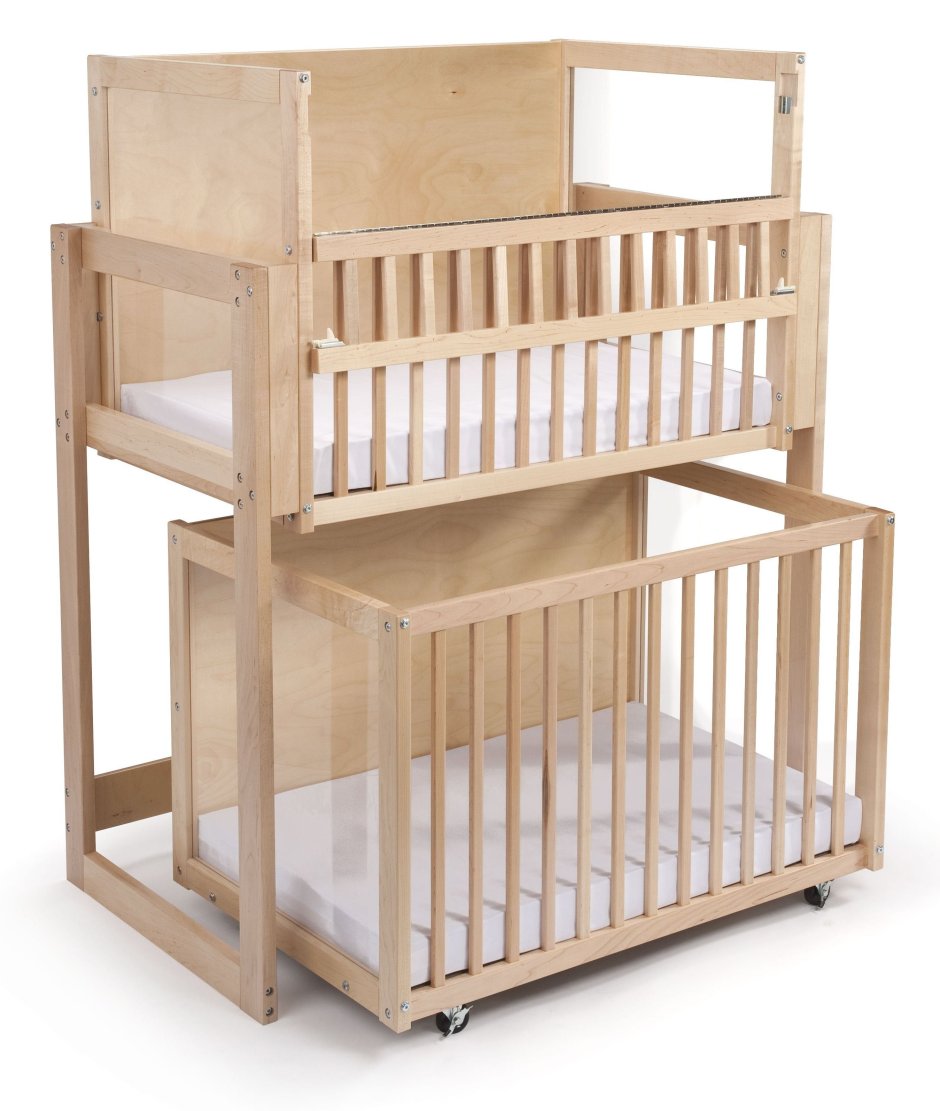 Двухъярусная кроватка для новорожденных