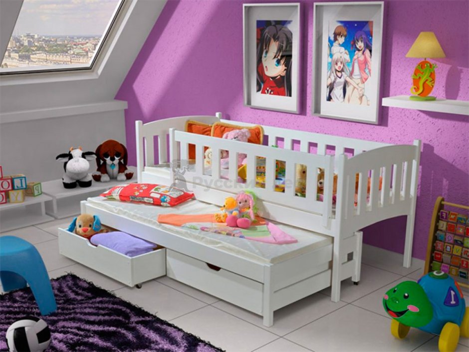 Двойная кровать для детей