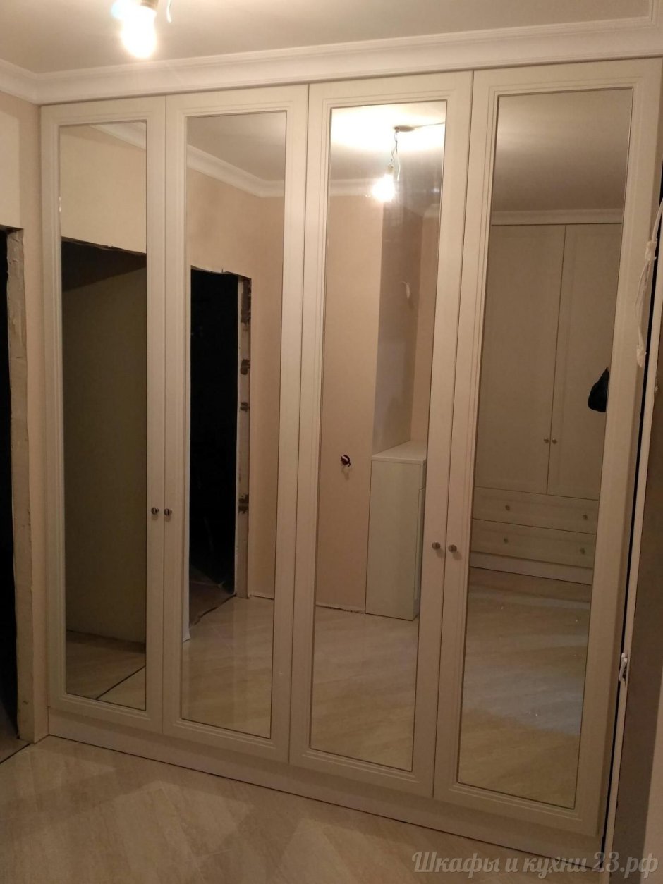 Шкаф зеркальный в прихожую распашной