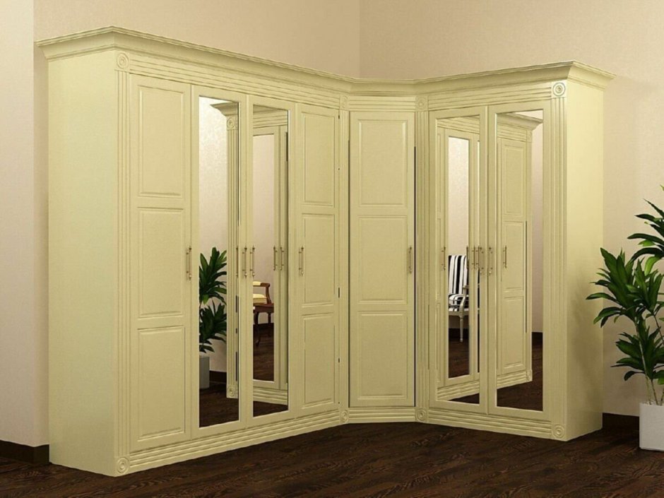 Угловой шкаф в классическом стиле