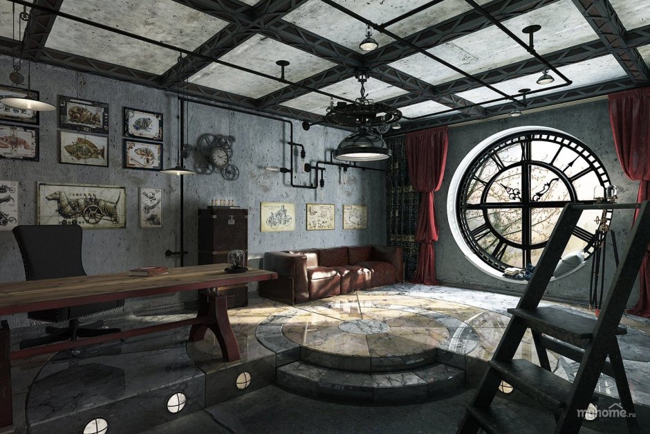 Интерьер в стиле Жюль верна