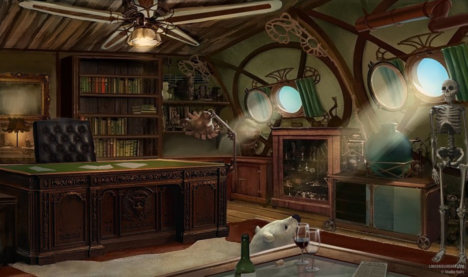 Комната в стиле дизельпанк