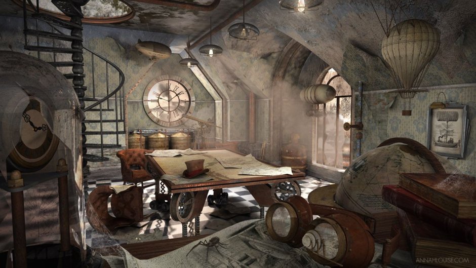 Стимпанк комната