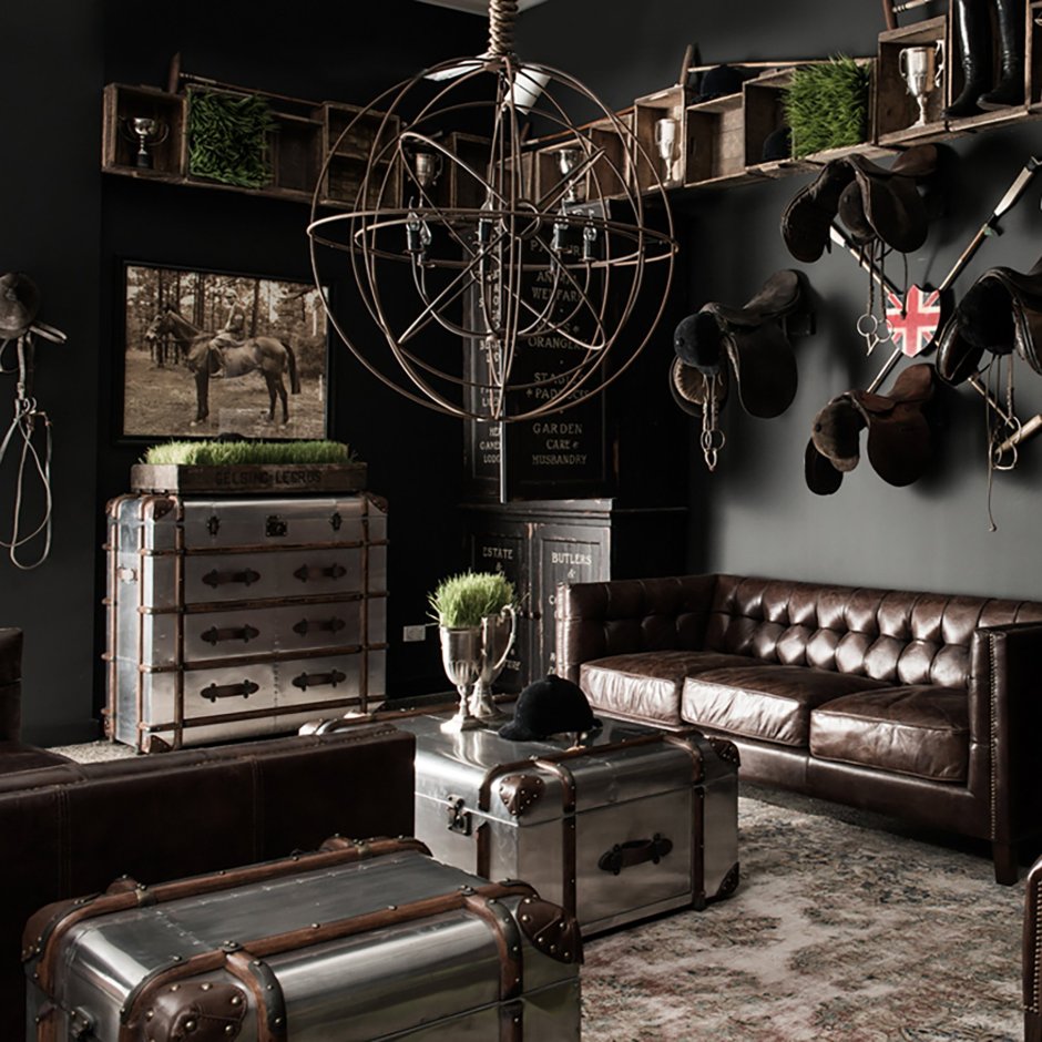 Диван английский стиль лофт Индастриал