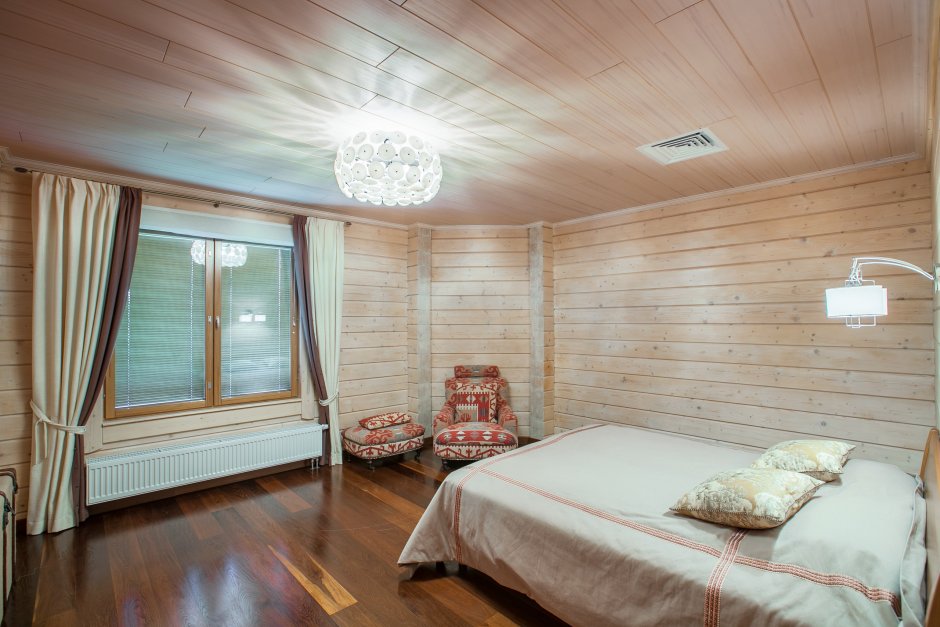 Тиккурила имитация бруса в интерьере