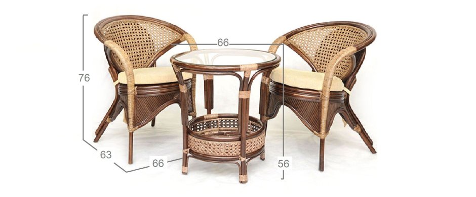 Плетёное кресло Пеланги Браун