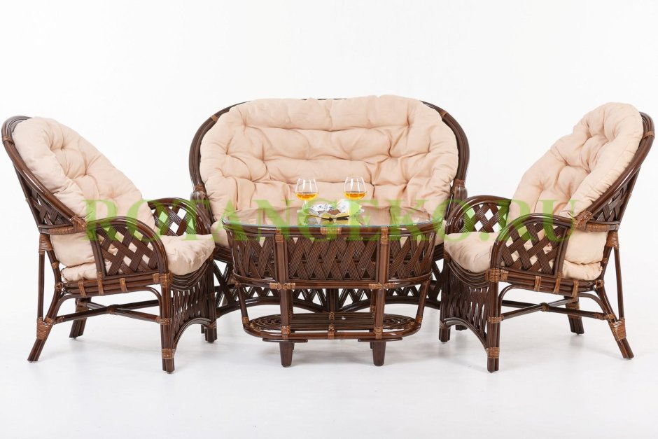 Мебель из ротанга Рузвельт дуэт