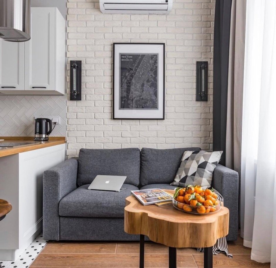 Кухня гостиная икеа 13м