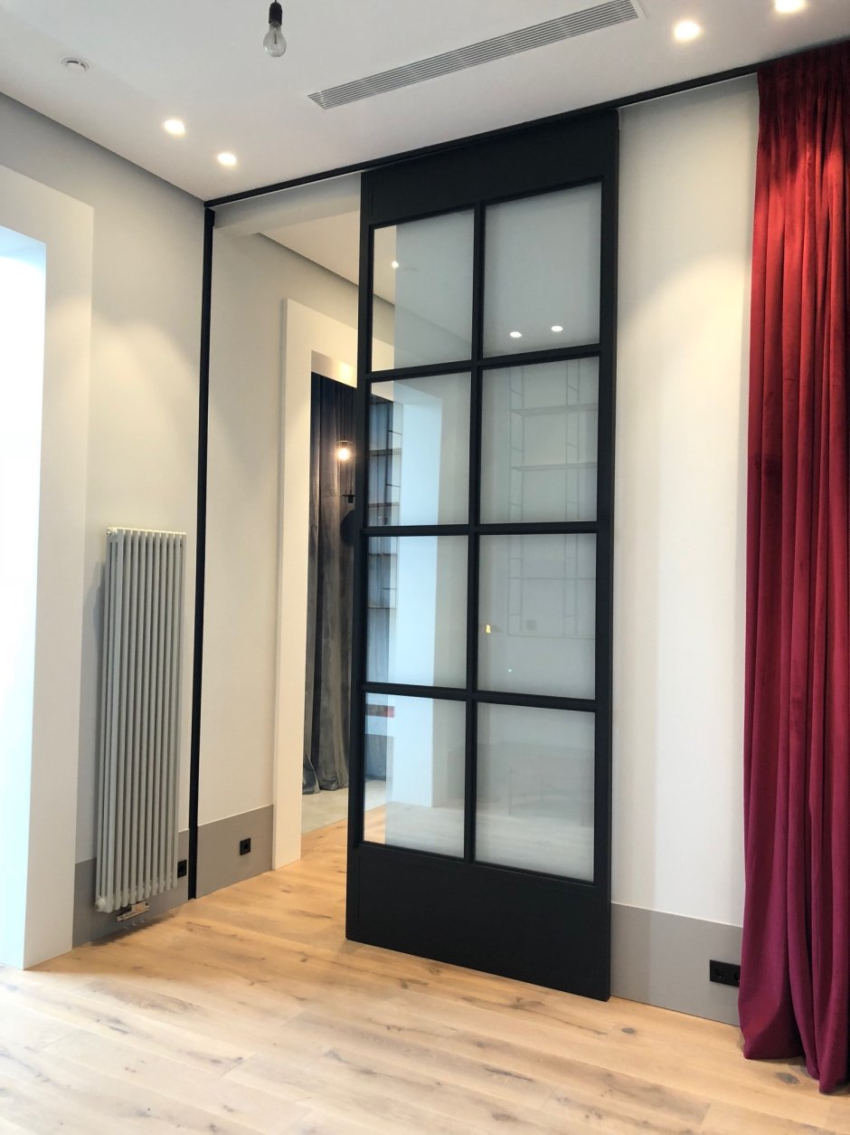 Нестандартные межкомнатные стены и двери современные в доме