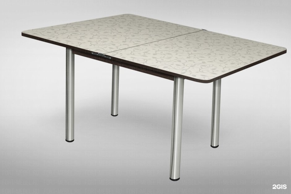 Стол раскладной "ломберный" 800 пластик/ноги хром