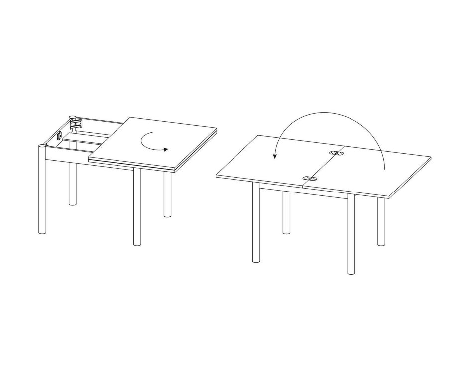 Стол обеденный раскладной со 1 маэстро