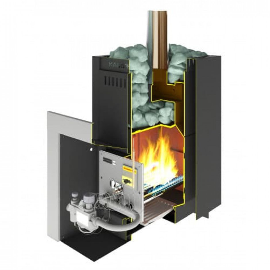 Дровяная банная печь Радуга ПБ-22