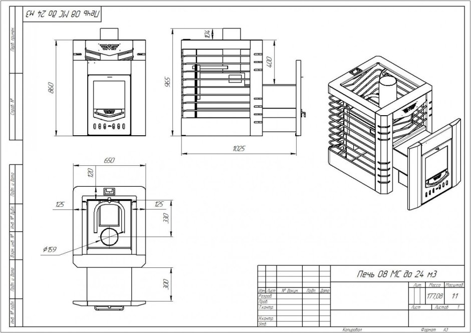 Габариты печей для бани с выносной топкой