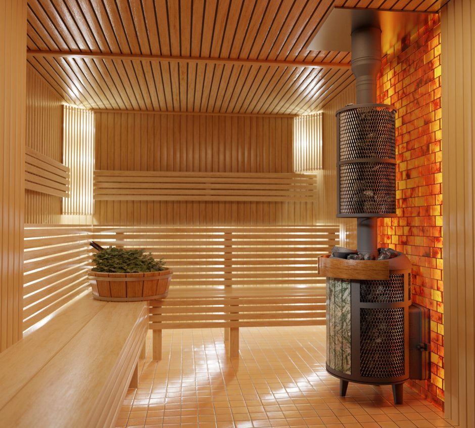 Печь банная "атмосфера" сетка