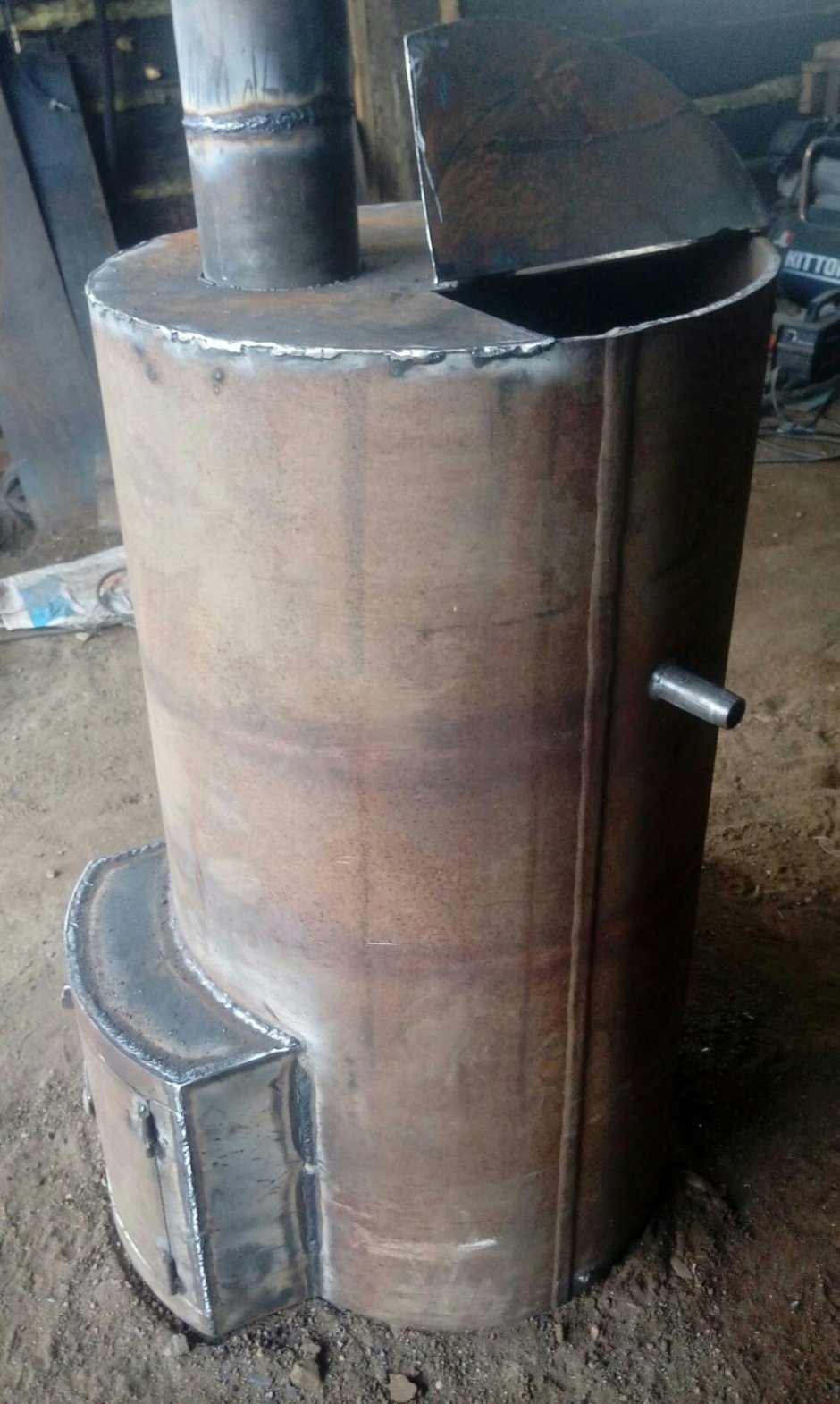 Печь банная сварная ПСК-3 С внутренним баком