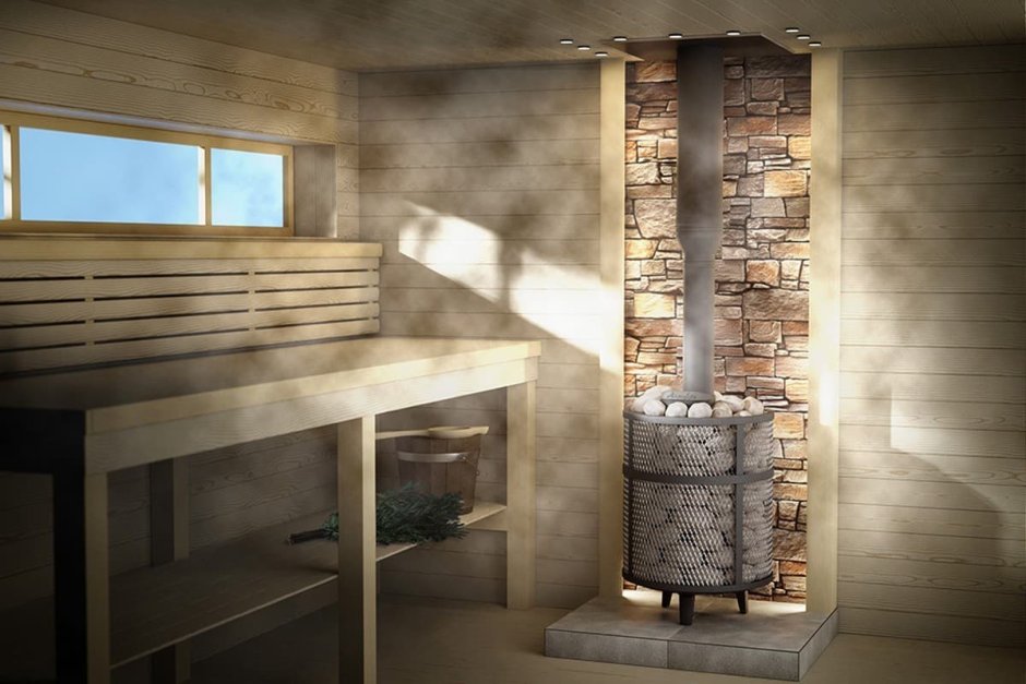 Печь банная "атмосфера l КТТ" сетка