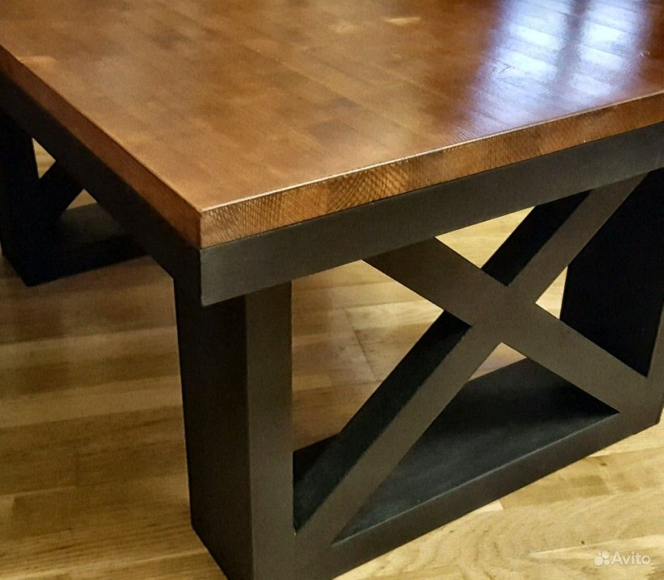 Столы лофт из дерева