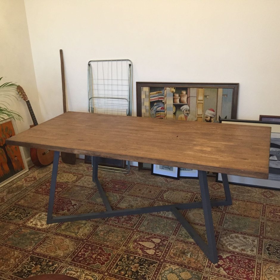 Стол лофт из профильной трубы